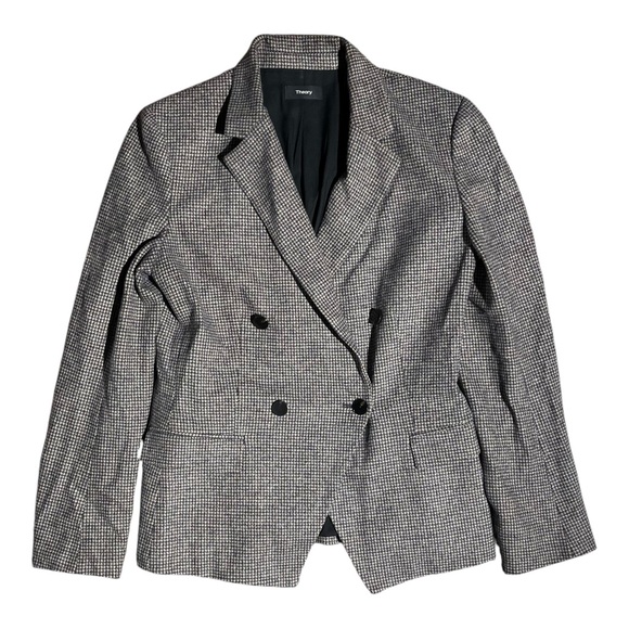 Theory DB Angled Abbot Knit Tan Multi Jacket + Dress - Picture 3 of 10